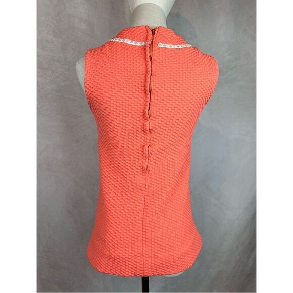 Vintage 1960s 1970s Tunic Top Mod GoGo MCM Pink - Picture 4 of 8